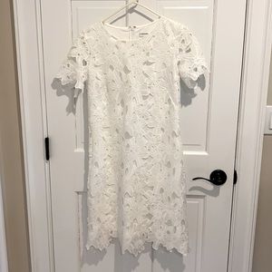Calvin Klein white lace dress
